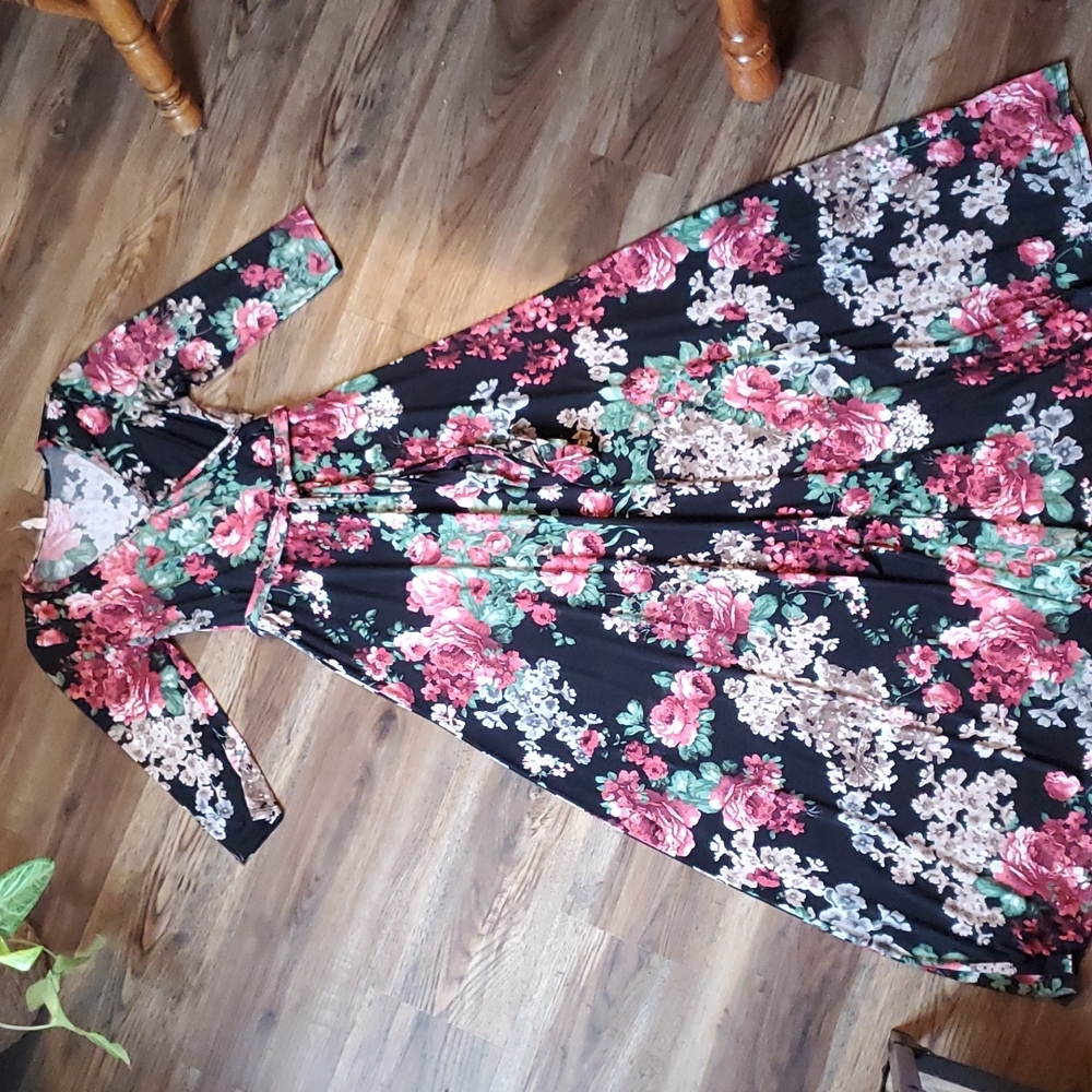 Maxi Faux wrap Dress